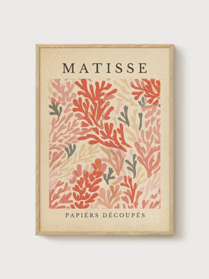 Henri Matisse Print poster in oak frame