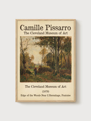 Camille Pissarro Print poster in oak frame