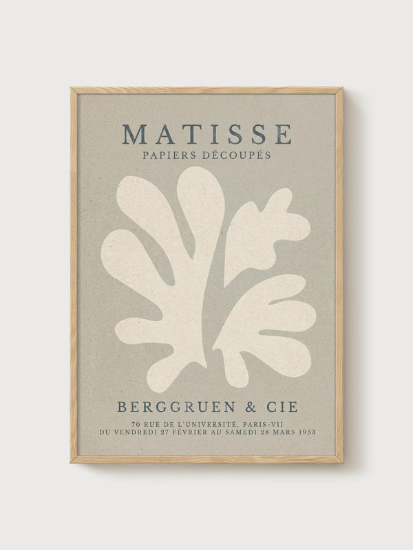 Henri Matisse Print poster in oak frame