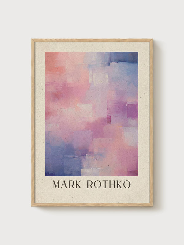 Mark Rothko Print poster in oak frame