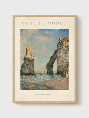 Claude Monet Print poster in oak frame