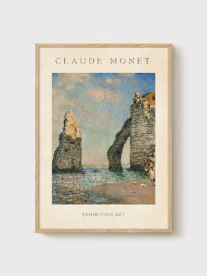 Claude Monet Print poster in oak frame