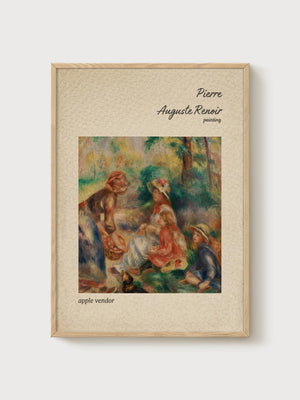 Pierre-Auguste Renoir Print poster in oak frame