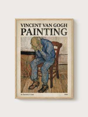 Van Gogh Wall Art poster in oak frame