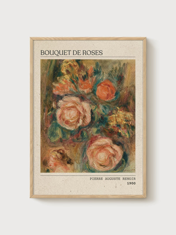 Pierre-Auguste Renoir Print poster in oak frame