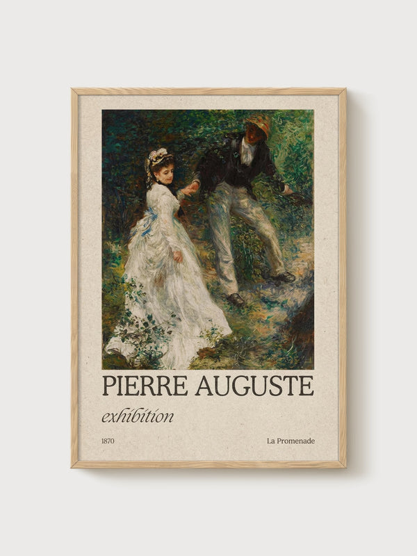Pierre-Auguste Renoir Print poster in oak frame