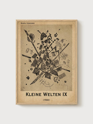 Wassily Kandinsky Print poster in oak frame