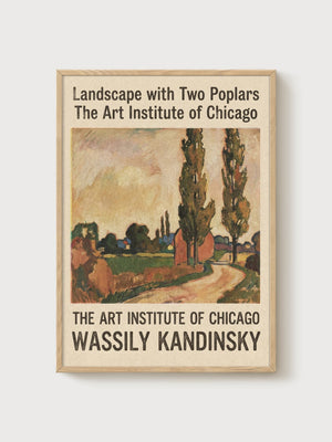 Wassily Kandinsky Print poster in oak frame