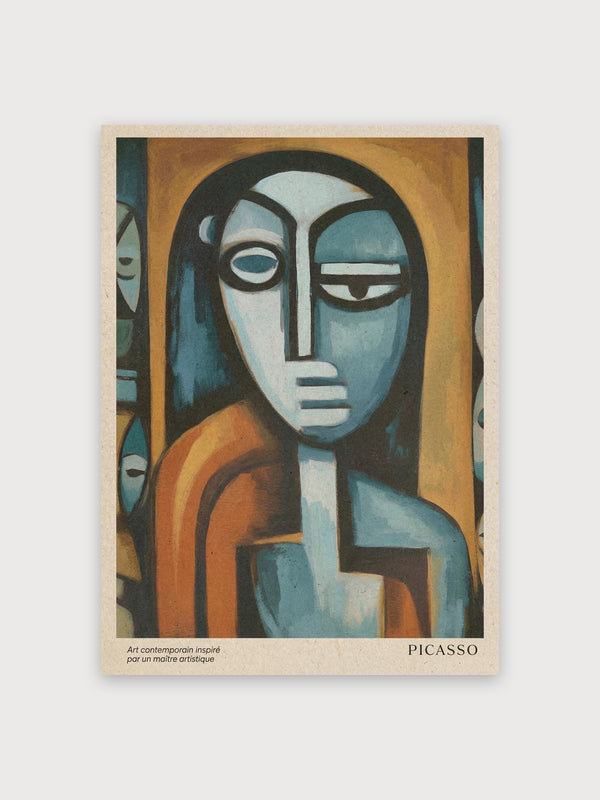 Picasso Cubist Portrait - Digital Download