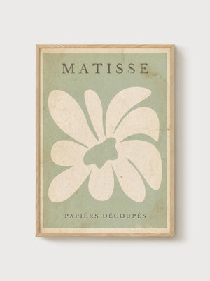 Henri Matisse Print poster in oak frame