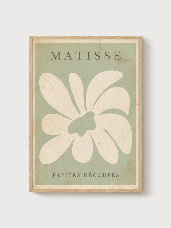 Henri Matisse Print poster in oak frame