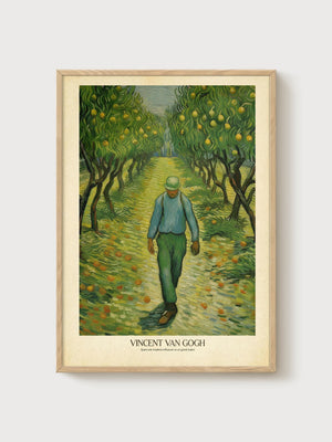 Vincent Van Gogh Print poster in oak frame