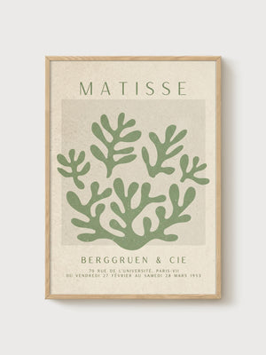 Henri Matisse Print poster in oak frame
