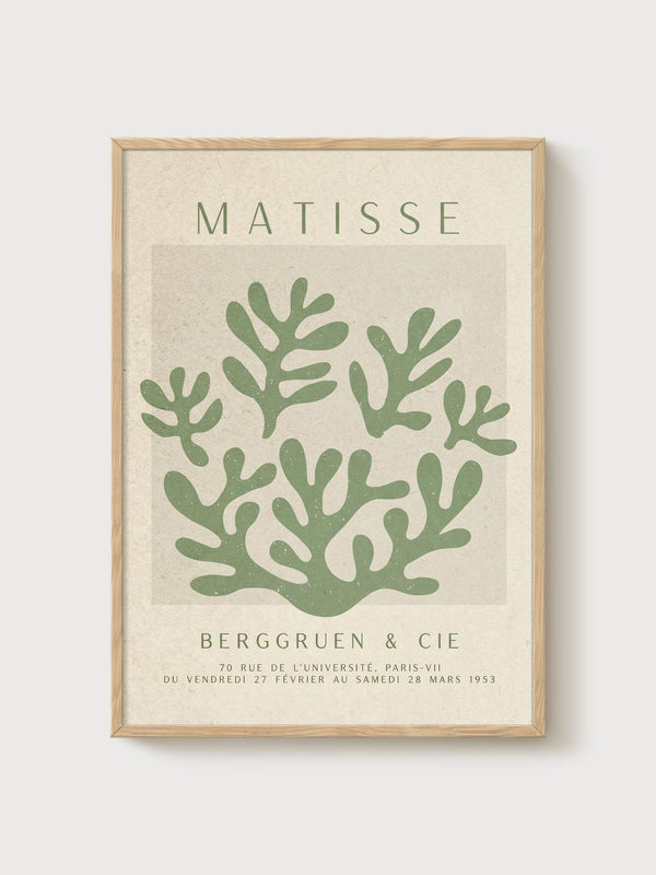 Henri Matisse Print poster in oak frame