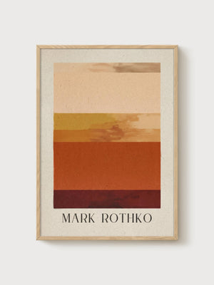 Mark Rothko Print poster in oak frame