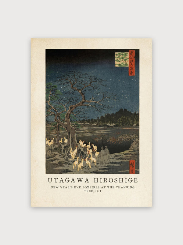 Hiroshige Foxfires - Digital Download