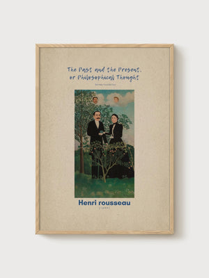 Henri Rousseau Print poster in oak frame
