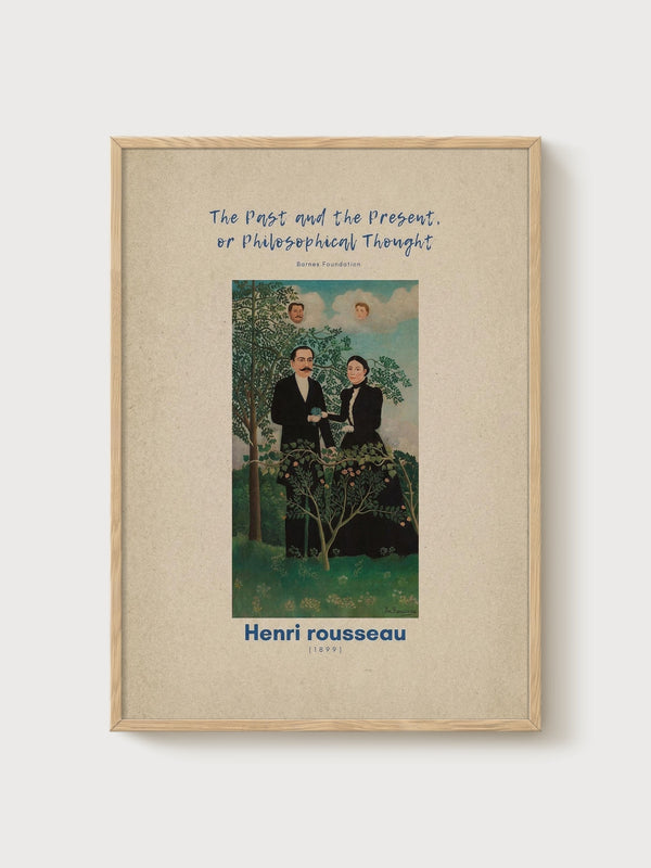 Henri Rousseau Print poster in oak frame