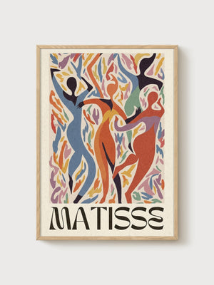 Henri Matisse Print poster in oak frame