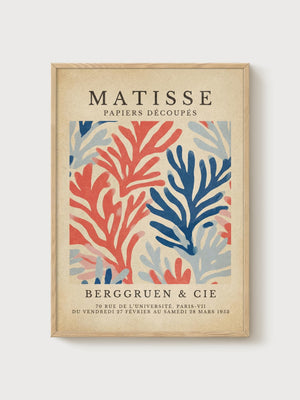 Henri Matisse Print poster in oak frame