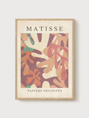 Henri Matisse Print poster in oak frame