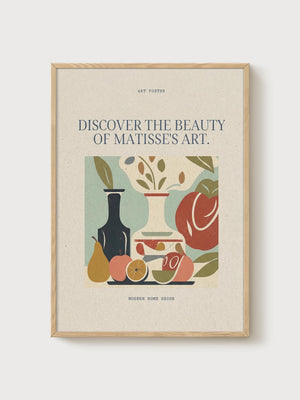 Henri Matisse Print poster in oak frame