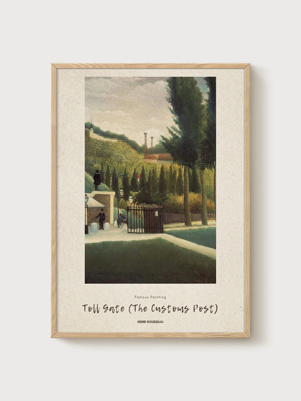 Henri Rousseau Print poster in oak frame