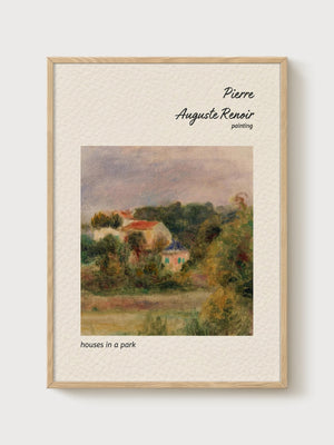 Pierre-Auguste Renoir Print poster in oak frame