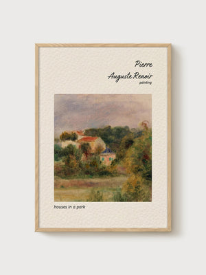 Pierre-Auguste Renoir Print poster in oak frame
