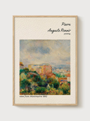 Pierre-Auguste Renoir Print poster in oak frame