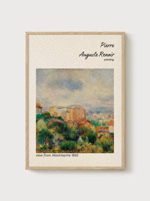 Pierre-Auguste Renoir Print poster in oak frame