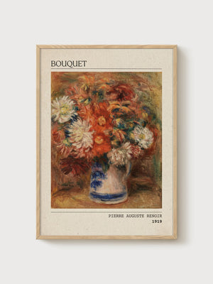 Pierre-Auguste Renoir Print poster in oak frame