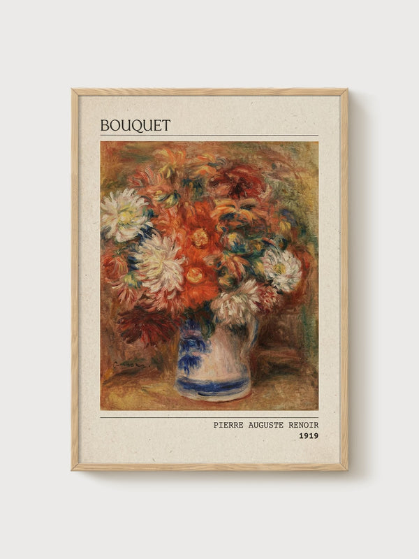 Pierre-Auguste Renoir Print poster in oak frame