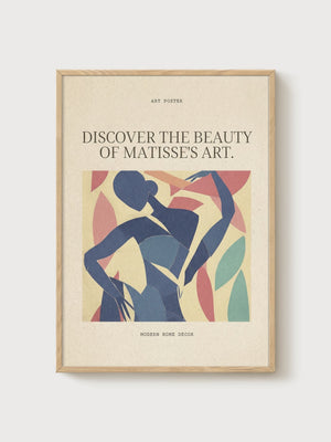 Henri Matisse Print poster in oak frame