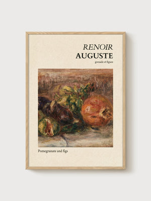 Pierre-Auguste Renoir Print poster in oak frame