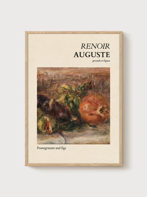 Pierre-Auguste Renoir Print poster in oak frame