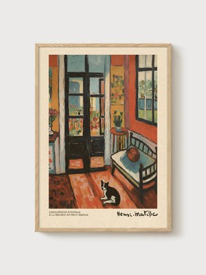Henri Matisse Print poster in oak frame
