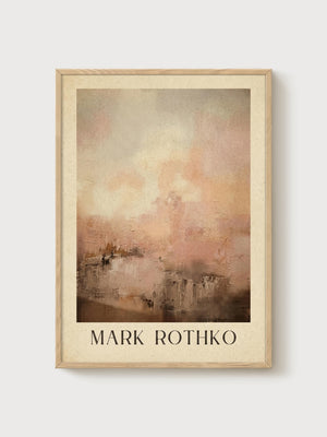 Mark Rothko Print poster in oak frame