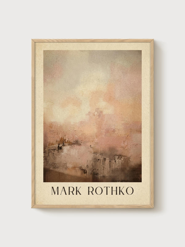 Mark Rothko Print poster in oak frame