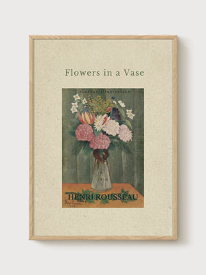 Henri Rousseau Print poster in oak frame