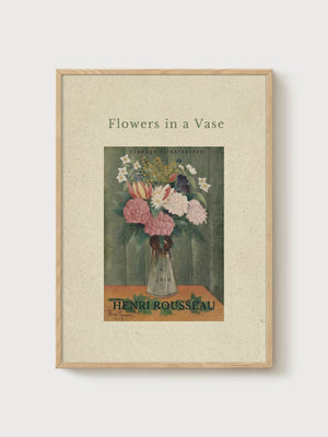 Henri Rousseau Print poster in oak frame