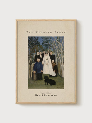 Henri Rousseau Print poster in oak frame