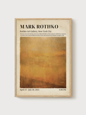 Mark Rothko Print poster in oak frame