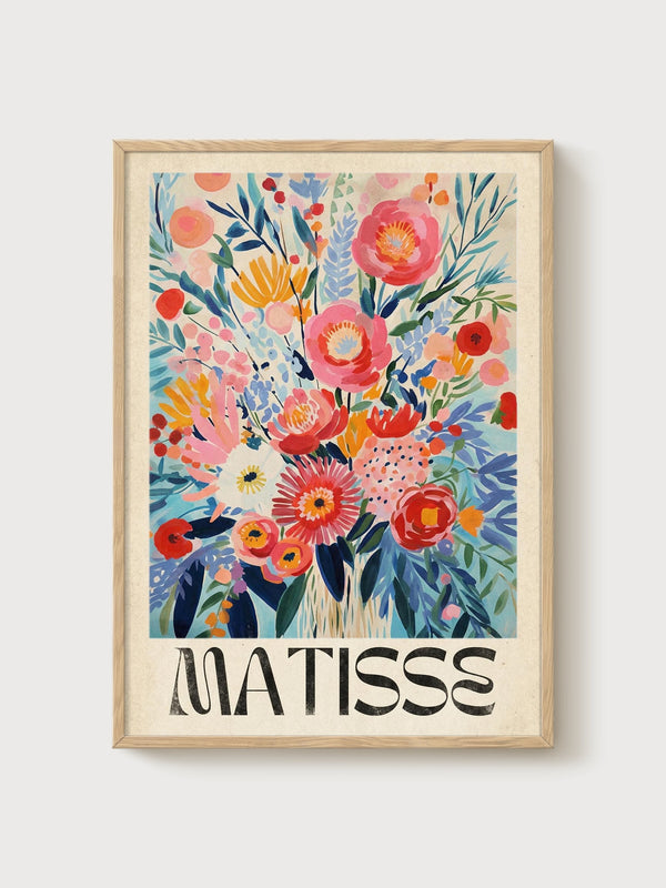 Henri Matisse Print poster in oak frame