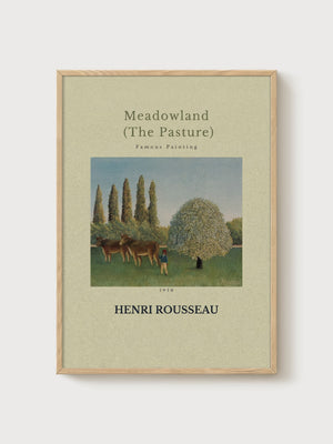 Henri Rousseau Print poster in oak frame