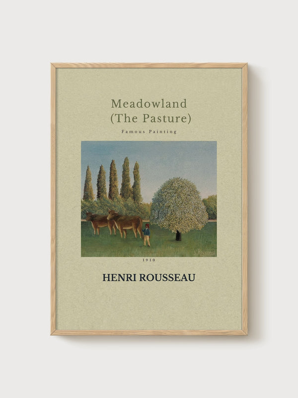 Henri Rousseau Print poster in oak frame