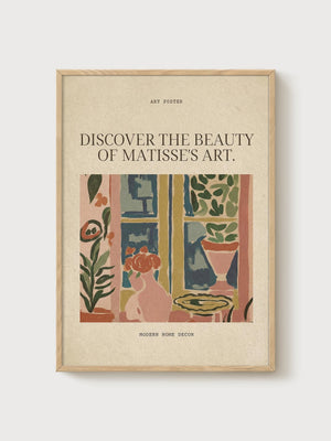 Henri Matisse Print poster in oak frame