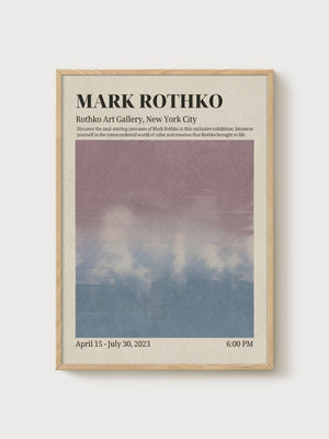 Mark Rothko Print poster in oak frame