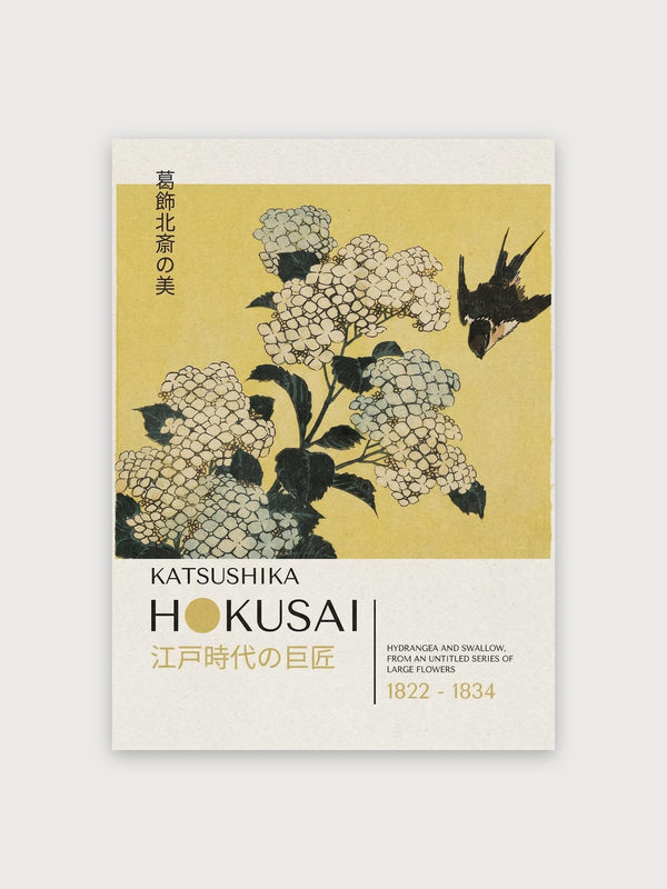Hokusai Hydrangea - Digital Download