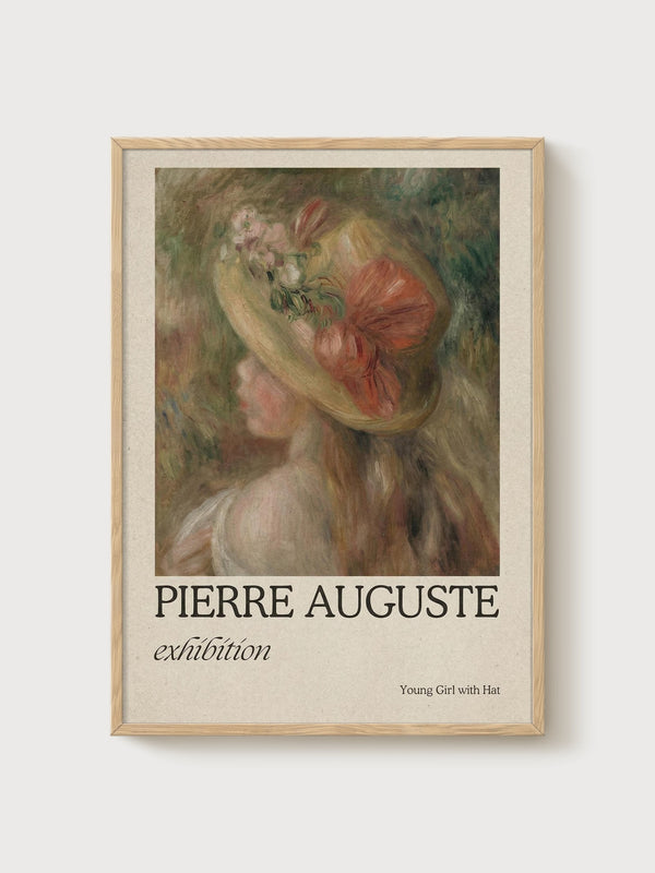 Pierre-Auguste Renoir Print poster in oak frame
